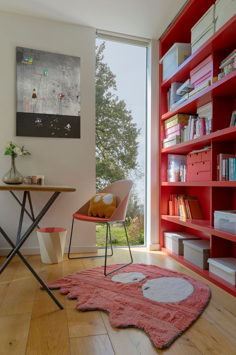 Шерстяной стираемый ковер Lorena Canals Ghosty (100 x 100 см)