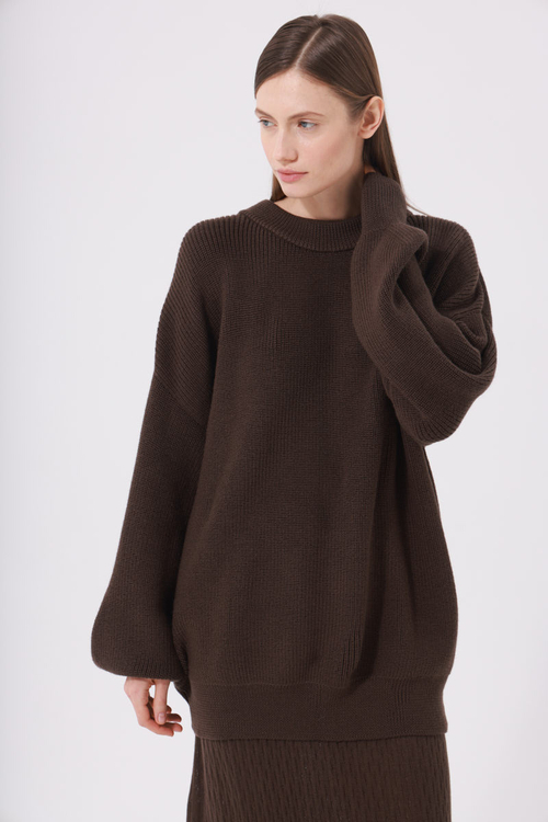 Митенки вязаные, графит