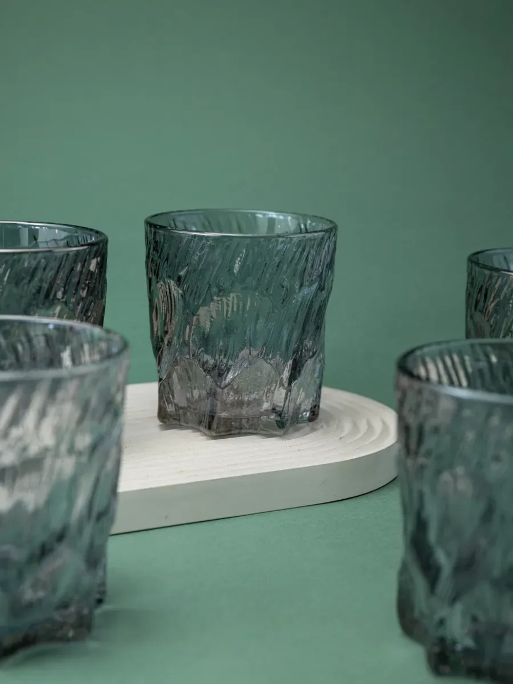 Стаканы для виски, 6 шт. Черный лед, 260 мл.