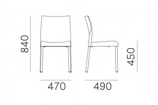 Стул пластиковый Ice Италия