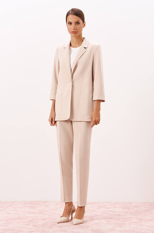 31146 Брюки женские (бежевый меланж)