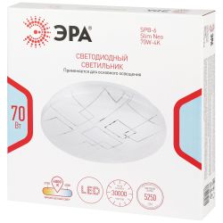 Светильник потолочный светодиодный ЭРА Классик без ДУ SPB-6 Slim Neo 70W-4K 4000K