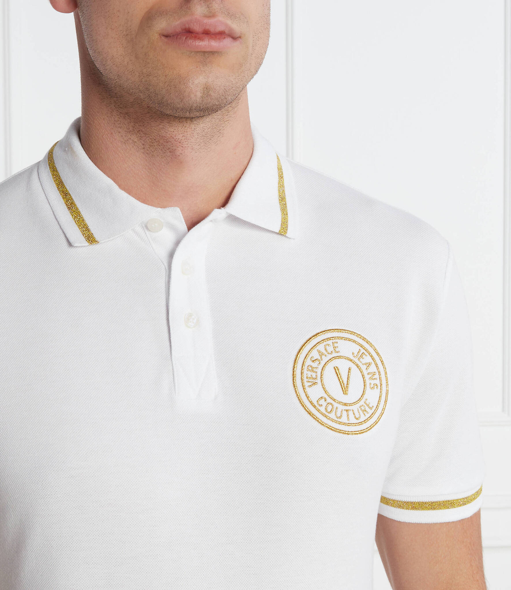 Поло Versace Jeans Couture - белый(76GAGT02CJ01T)
