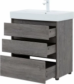 Тумба с раковиной Aquanet Nova Lite 302473 75 дуб рошелье