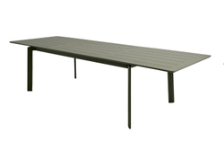 Обеденный стол из алюминия GONZO раздвижной 200/300 см олива  Joygarden