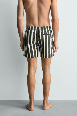 ZARA ПЛАВКИ С ВЫШИВКОЙ, СЕРЫЙ