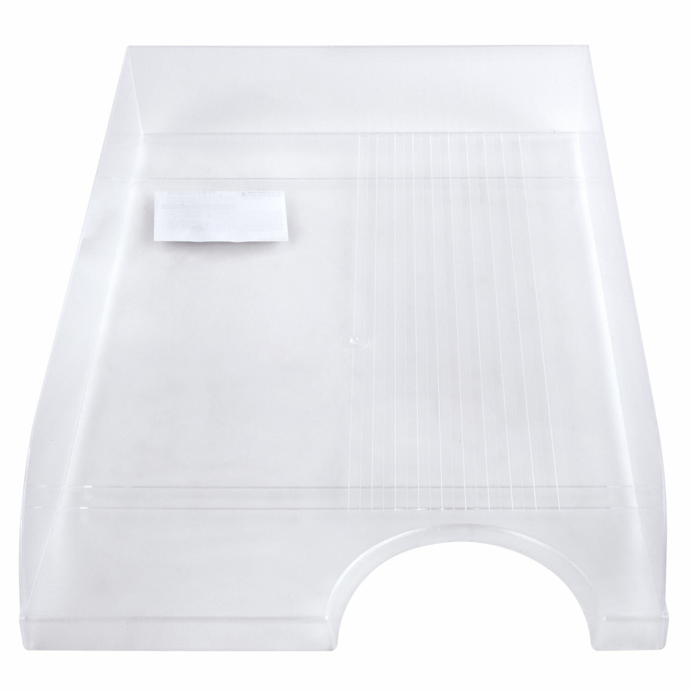 Лоток горизонтальный для бумаг BRAUBERG «Standard», 350×253×65 мм, прозрачный.