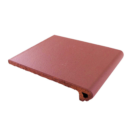 Ступень фронтальная клинкерная CAÑADA GRES Natura 018 Red 244x330 мм R11