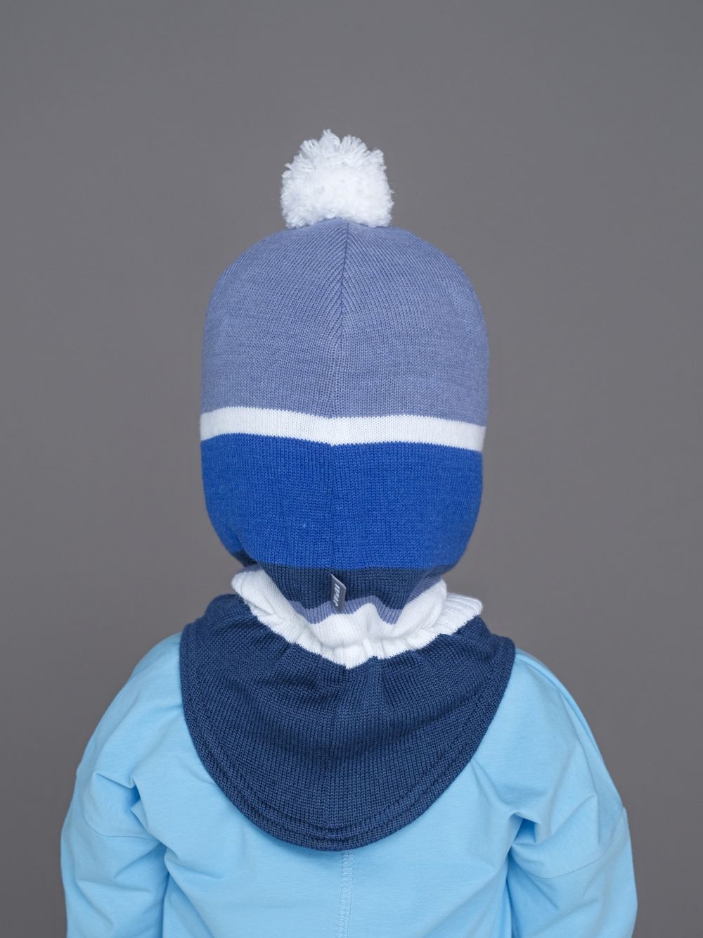 Шлем зимний вязаный (Небо) ГУФ