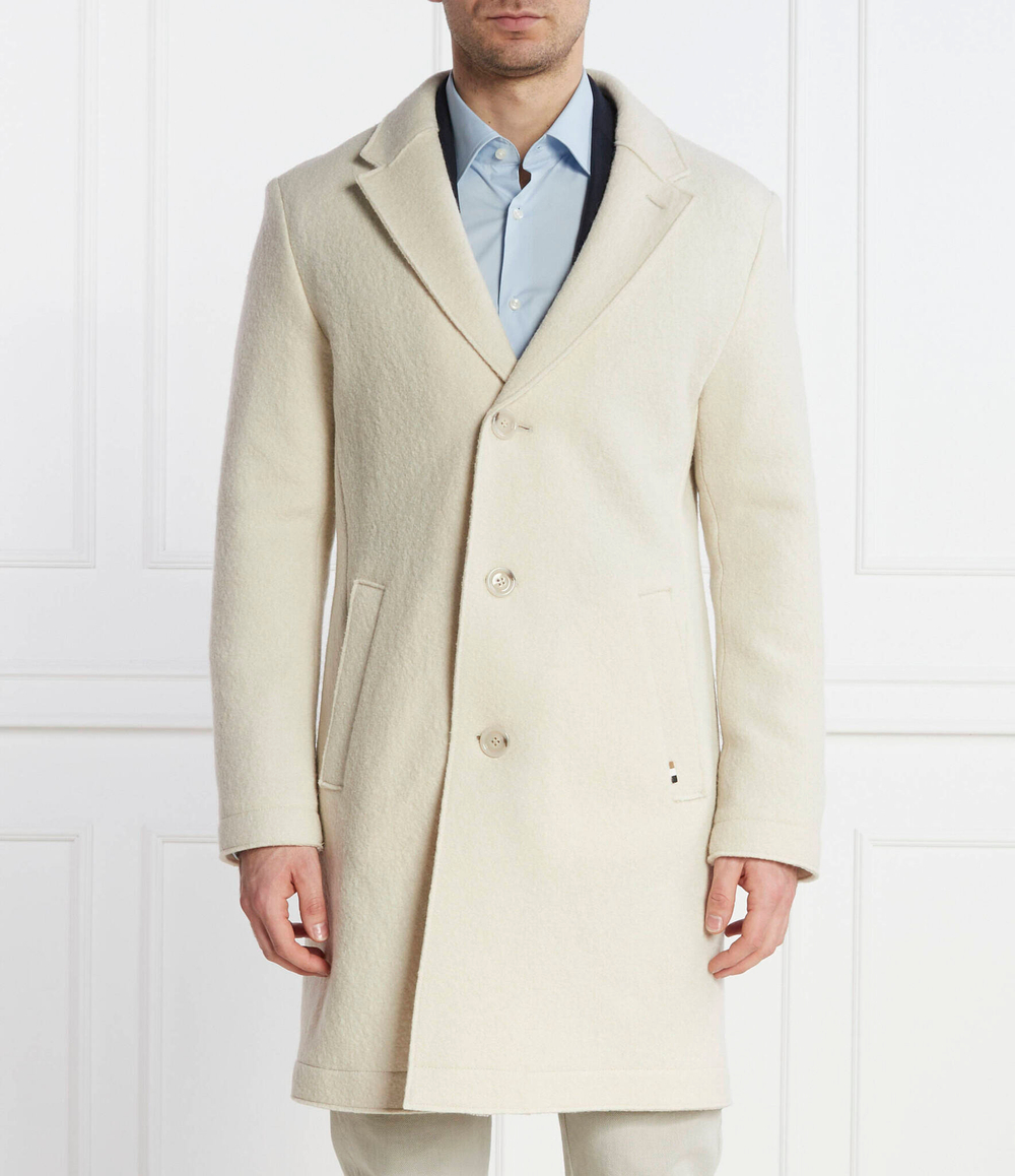 Хлопковое пальто c-hyde-rc-234 BOSS BLACK - бежевый(50502289)