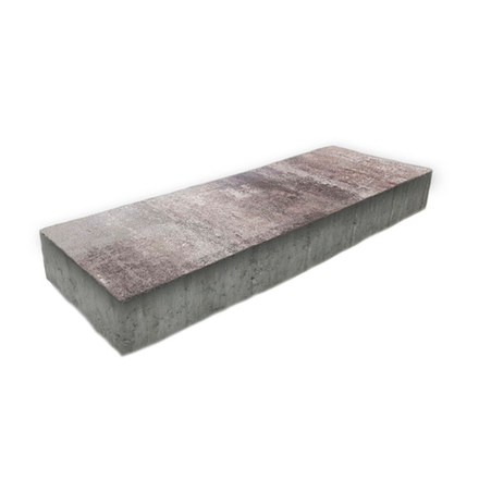 Тротуарная плитка ПРЯМОУГОЛЬНИК 600х200 мм - Листопад гладкий Хаски