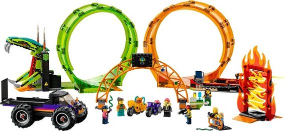 Lego konstruktor 60339 Double Loop Stunt Arena