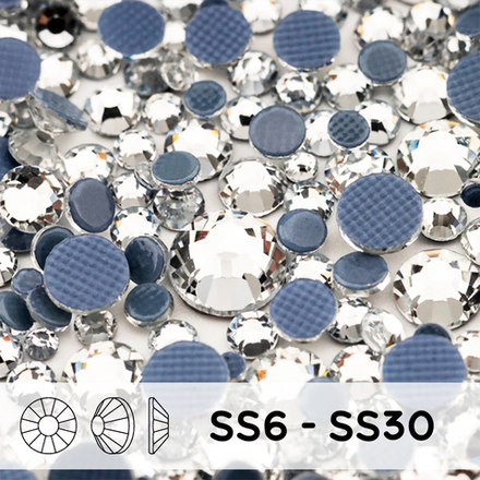 Стразы mix ss6-ss30 Crystal
