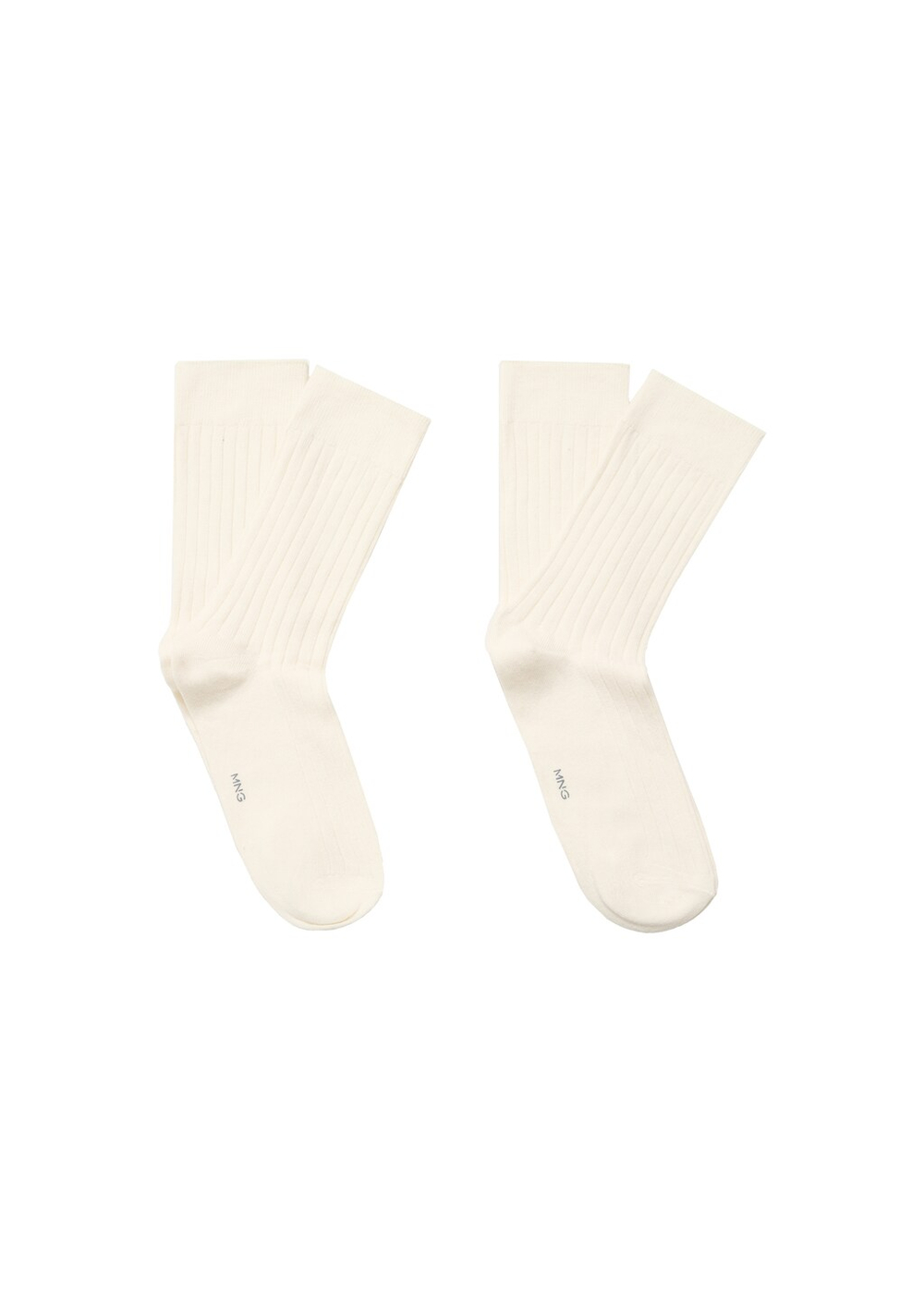 2 пары носков из хлопка в рубчик