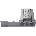 Трап линейный 40/50 мм сухой затвор с решеткой хром из нержавеющей стали 400 мм Aquant