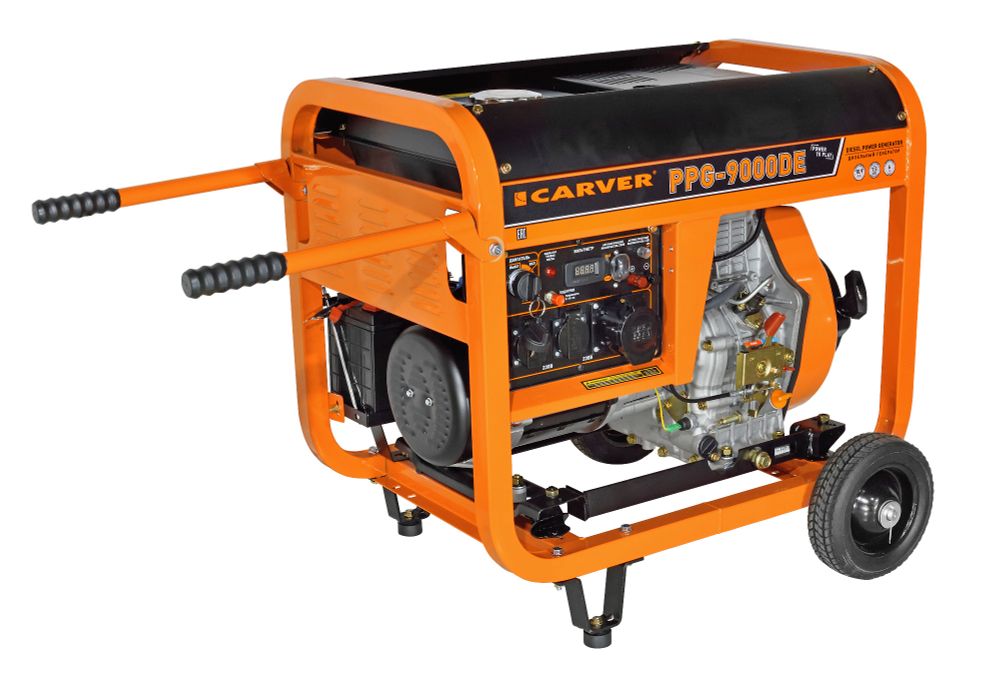 Генератор CARVER  PPG- 9000DE дизель