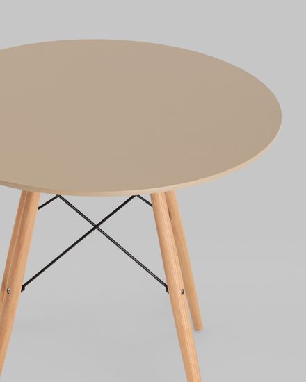 Стол DSW NEW D80 бежевый