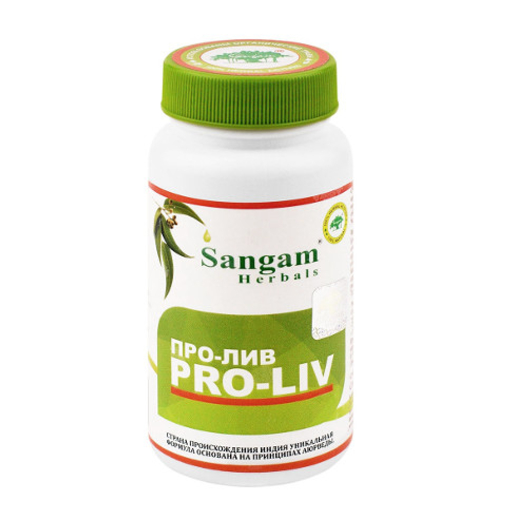 Sangam Herbals Про-Лив смесь сухого растительного сырья Pro-Liv (750 мг) 60 таб
