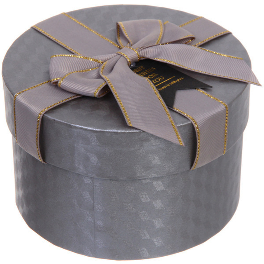 Коробка подарочная «Неожиданный подарок» 14*14*8 см, графит