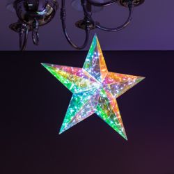 ULD-R505 3АА STAR Светильник декоративный Звезда. на батарейках 3AA не в-к. 100 светодиодов Белый свет. Цвет корпуса радужный. TM Uniel