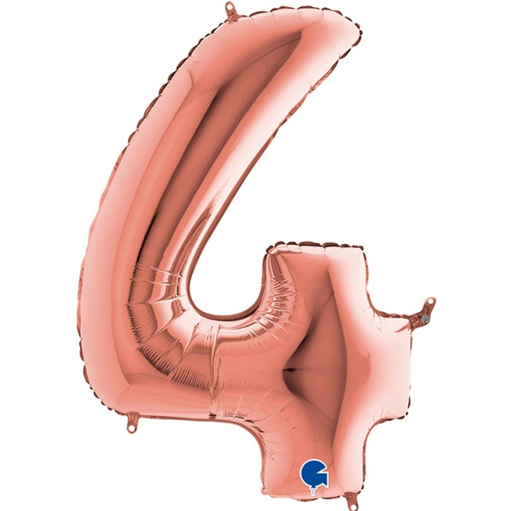 Г ЦИФРА 4 40" Розовое золото