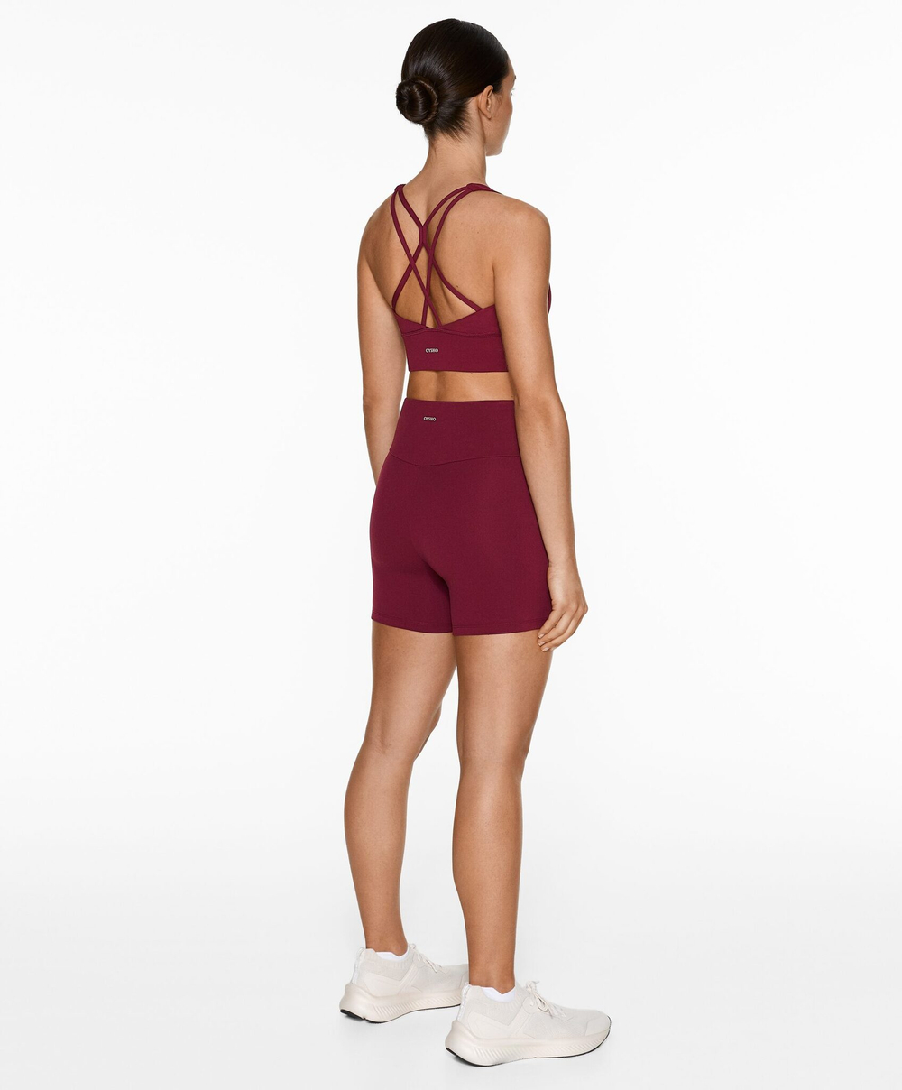 OYSHO Велосипедки Comfortlux с высокой посадкой длиной 10 см, вишнёвый