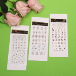 Наклейки переводные для нейл-арта «Nail Art Design», 3d, микс 3 дизайна, 17*7см
