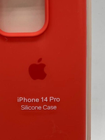 Накладка iPhone 14 Pro силикон красный