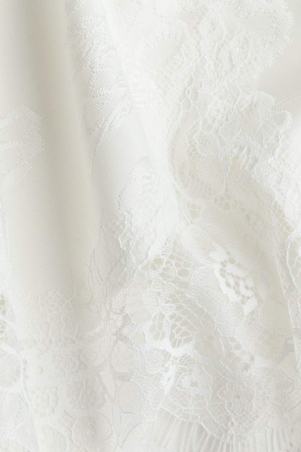 H&M Топ-накидка на одно плечо, цвет слоновой кости