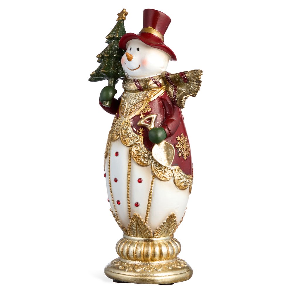 ФИГУРКА "СНЕГОВИК" 10,5*8*23 СМ