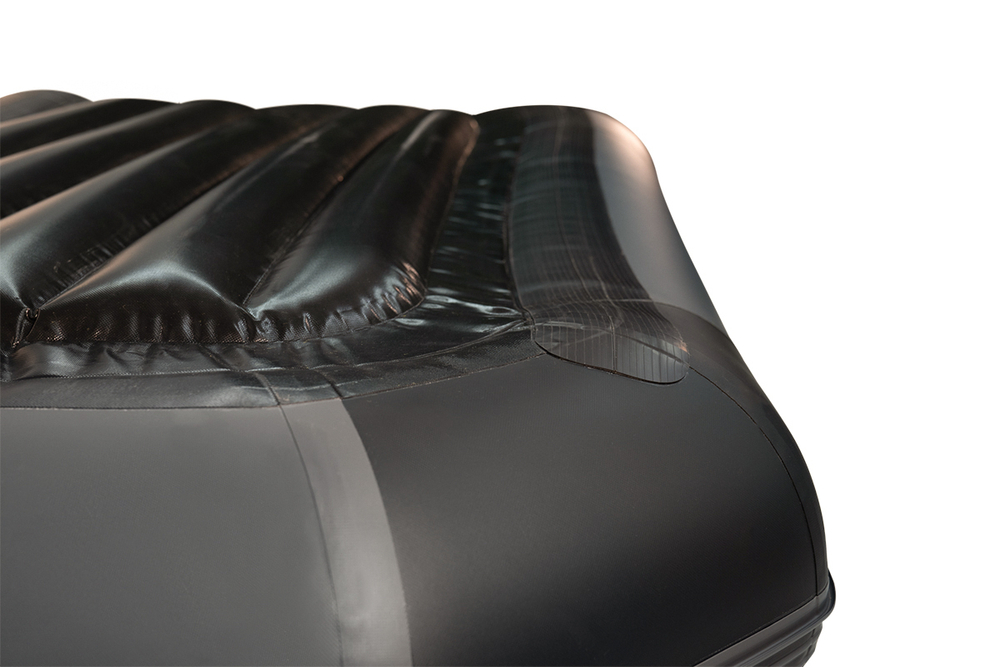 YACHTMAN-280 МНД НАДУВНОЕ ДНО (Яхтман) серый-черный (лодка ПВХ с усилением)