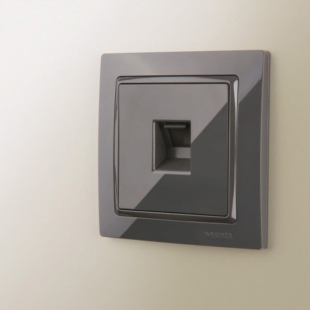 Рамка на 1 пост Basic серо-коричневый