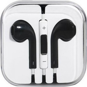 Гарнитура для iPhone 5 (mini jack 3.5, вкладыши) Черный