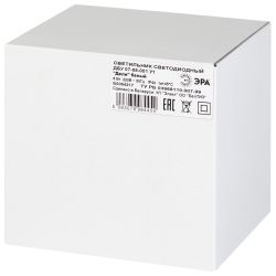 Садово-парковый светильник ЭРА «Дели» ДБУ 07-8-001 белый 4-гранный IP44 светодиодный 8Вт 3000K | Садово-парковые светильники