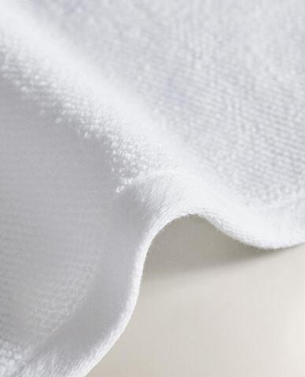 ZARA HOME НАБОР ХЛОПКОВЫХ ПОЛОТЕНЕЦ ДЛЯ РУК (3 ШТ.), БЕЛЫЙ