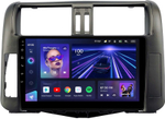 Магнитола для Toyota Land Cruiser Prado 150 2009-2013 (рамка графит) - Teyes CC3 Android 10, ТОП процессор, 4/32 Гб, CarPlay, SIM-слот
