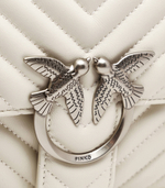 кожаная сумка через плечо love one Pinko - кремовый(100941 A0GK)