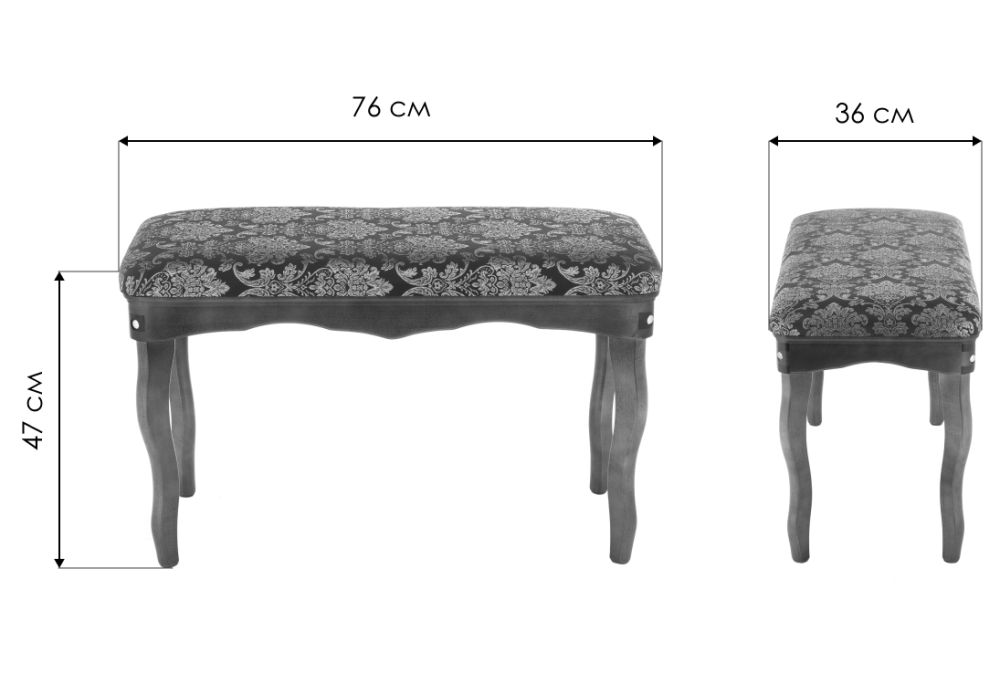 Банкетка Амадео бежевая
