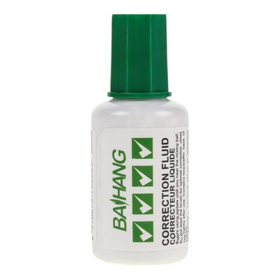 Корректирующая жидкость 20мл, с кисточкой, на водной основе