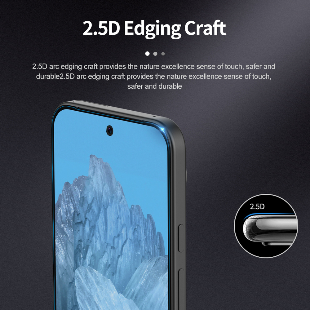 Защитное стекло с прозрачными рамками от Nillkin для Google Pixel 9 и 9 Pro, серия H+Pro Anti-Explosion Glass Screen Protector