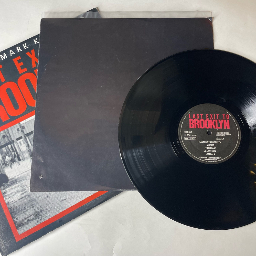 Винтажная виниловая пластинка LP Mark Knopfler, Музыка Из Кинофильма Последний поворот на Бруклин Last Exit To Brooklyn (Канада 1989)