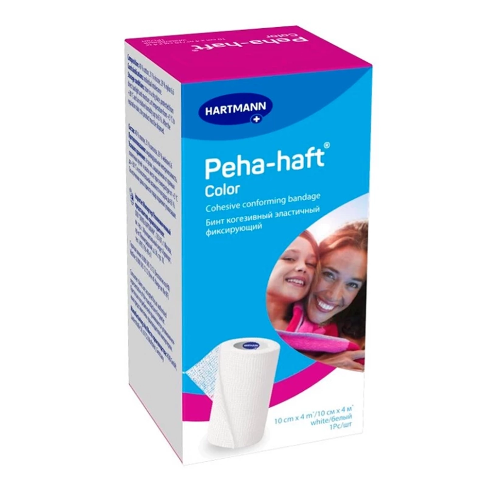Бинт Paul Hartmann Peha-haft самофиксирующийся без латекса 10 см х 4 м 9324862 белый