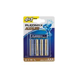 Батарейки Pleomax LR03-4+1BL Alkaline | Батарейки Щелочные (Алкалиновые)