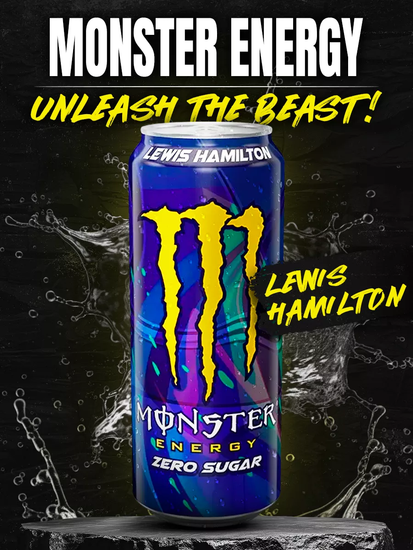 Энергетический напиток Monster Energy Lewis Hamilton, 500 мл (Ирландия)