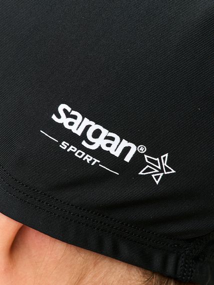 Шапочка для плавания лайкровая Sargan Классика унисекс черная