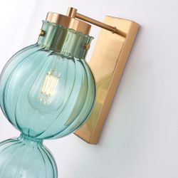 Бра Heathfield Lighting - Medina Wall Brass/Blue By Imperiumloft