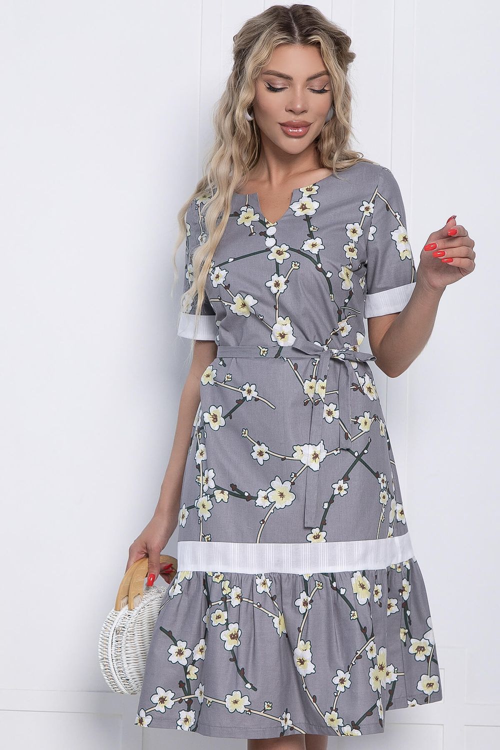 Платье Люсия (серое) П10837 LT Collection