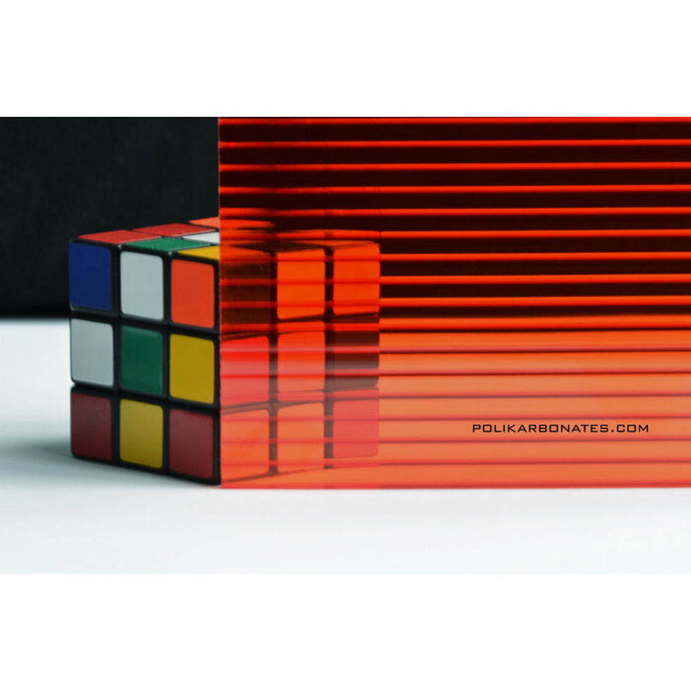 Сотовый поликарбонат 10 мм 2,1х12 м (22,43 кг) Ультрамарин ОПАЛ цветной