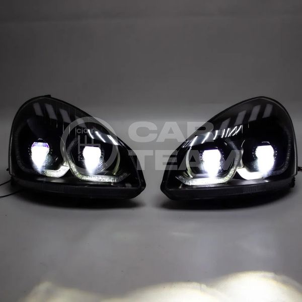 Фары Лада Приора передние в стиле BMW (ver.2) с 4-мя Bi LED модулями 1,8 дюйма