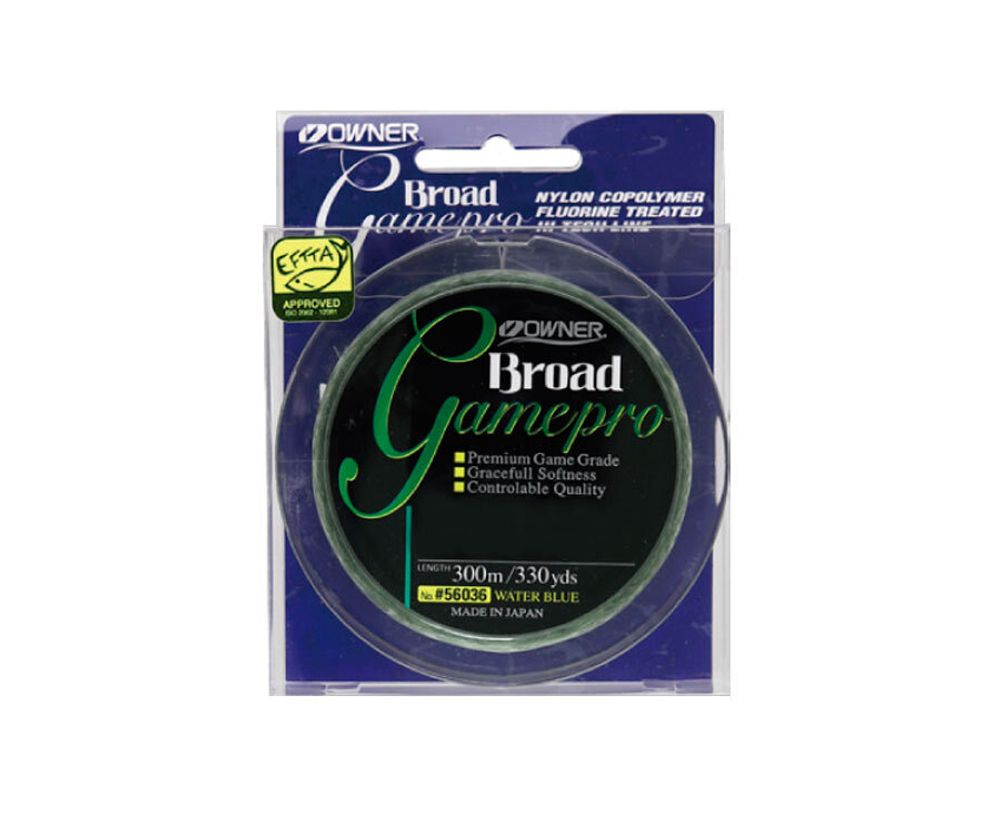 OWNER Леска Broad Game Pro blue 300м 0,3мм 5,96кг